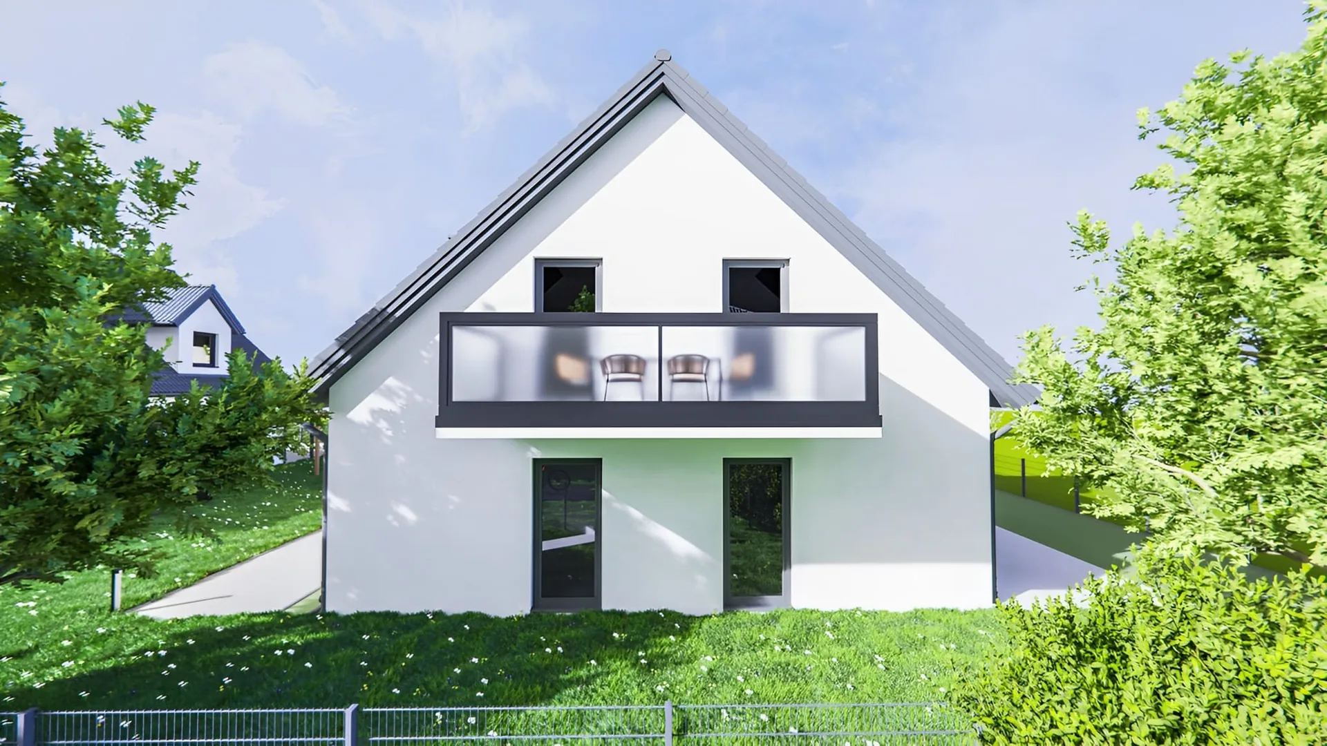 Geländer mit VSG Glas – Ansicht 2